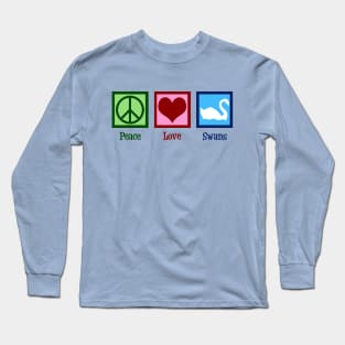 Peace Love Swans Long Sleeve T-Shirt